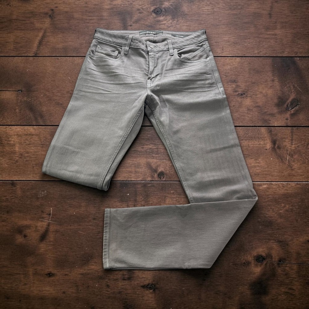 Guess Slim Tapered Grey Jeans Mens 32x32 Stretch Cotton